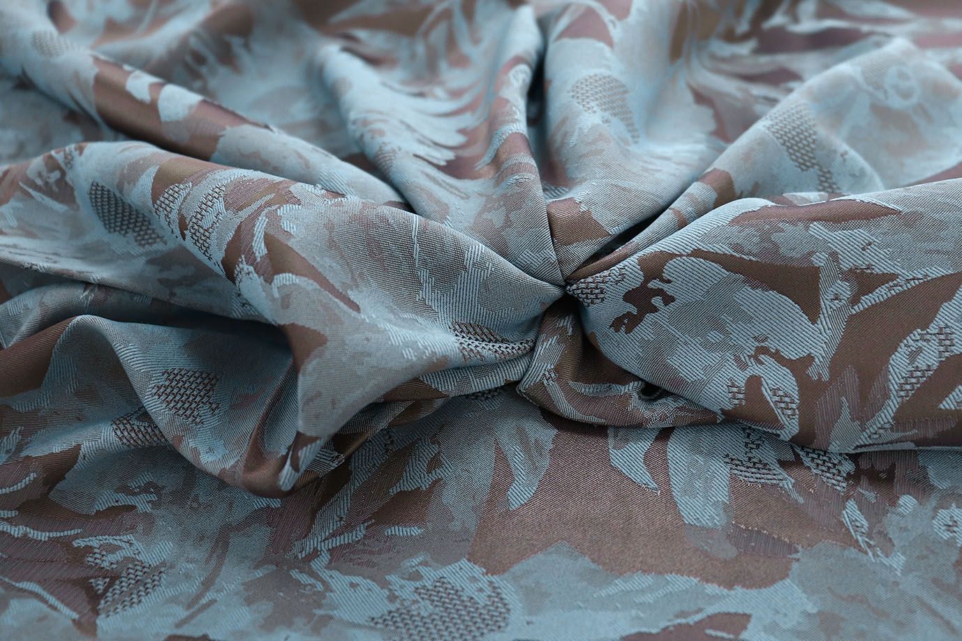 Шелк жаккард/голубой 3896-PY/D#1/C#1