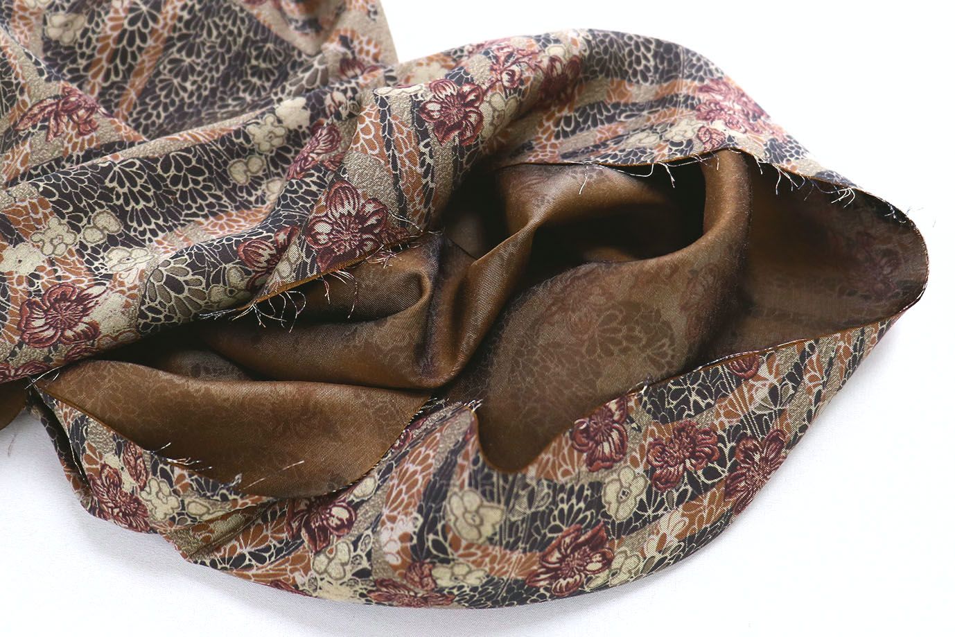 Сатин "Морокко" принт/серо-коричневый на черном 3888-PY/D#4/C#3