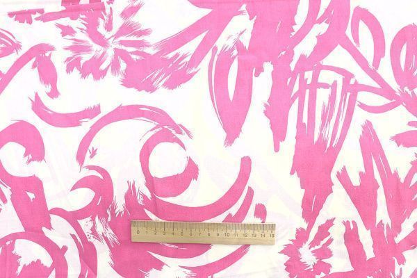 Штапель принт/розово-молочный 1374-PY/D#17/C#4