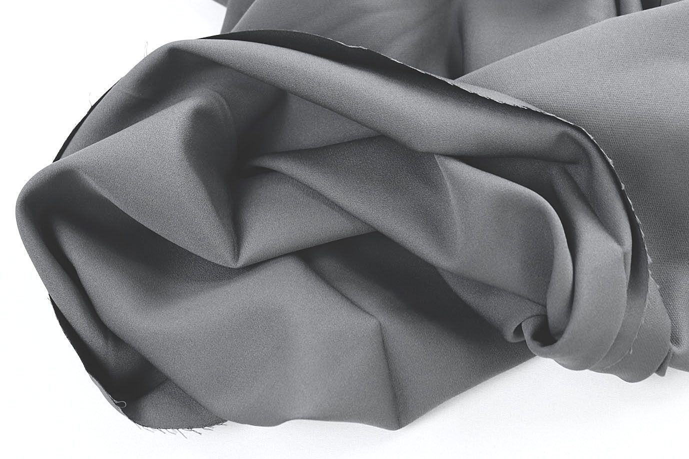 Костюмная ткань "Барби" стрейч/серый 4053-PY/C#2