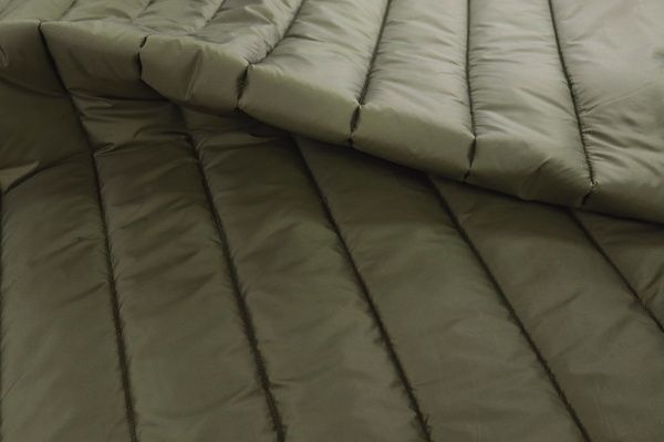 Ткань простеганная "Полоска" P51/болотный 7394/16+CC200