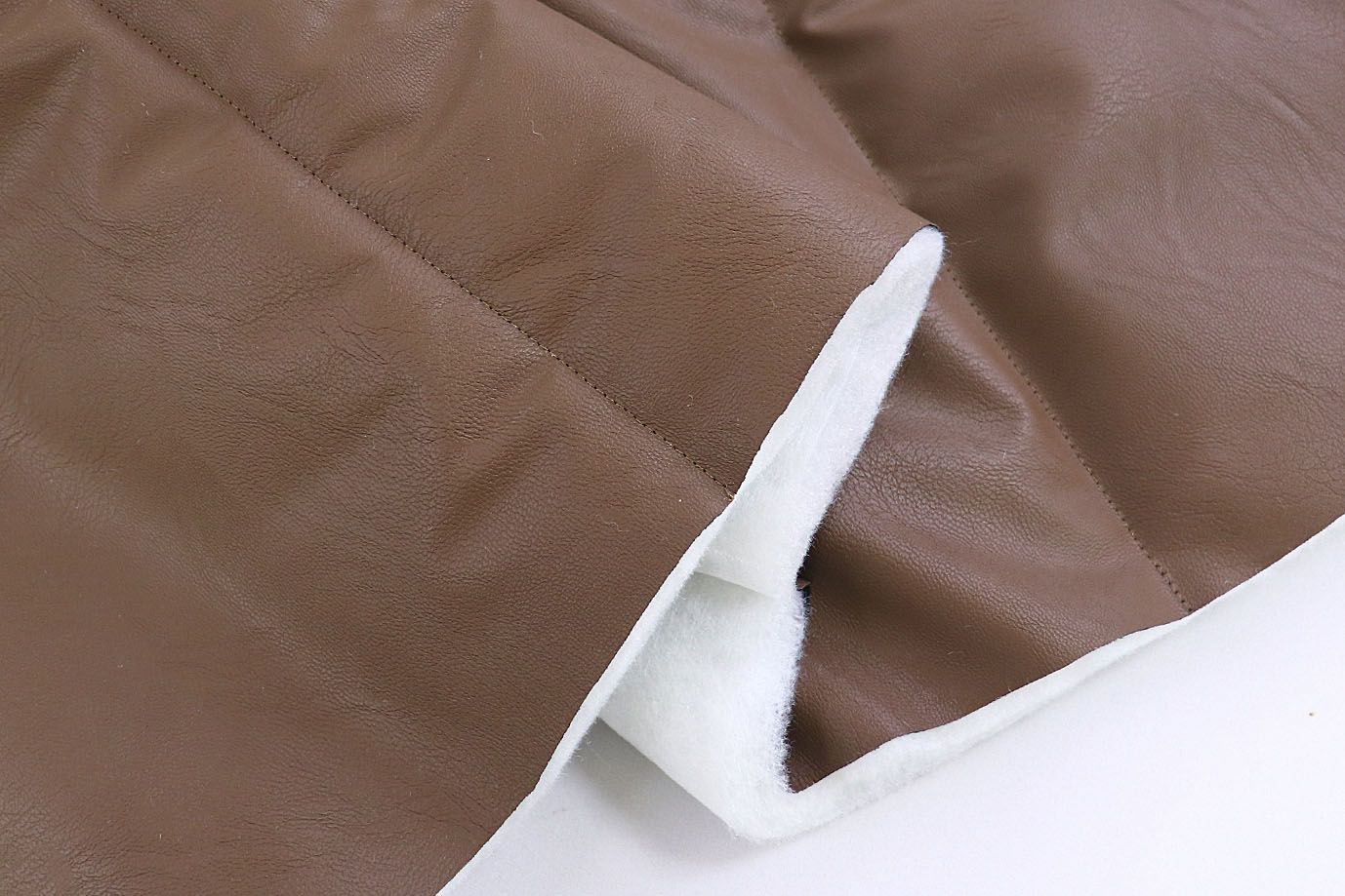 Ткань простеганная "Полоска"/коричневый 3721/6+CC300