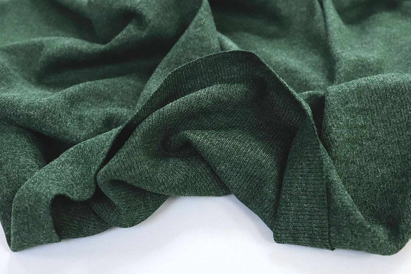 Трикотаж "Рибана"/темно-зеленый 3028A-21-PY/C#10