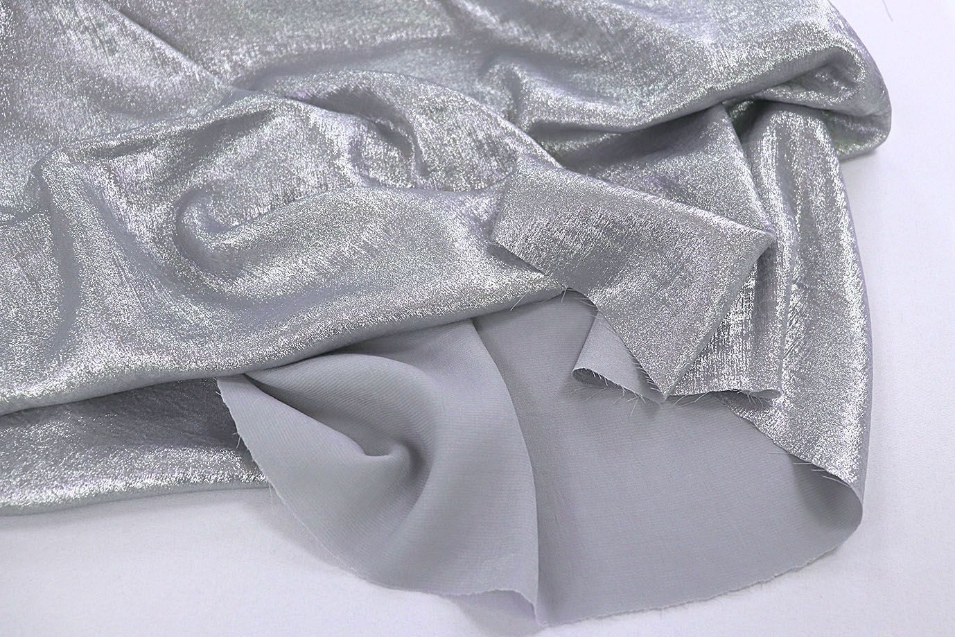 Атлас "Шиммер" мраморный/серебро LK-05-20500/C#3