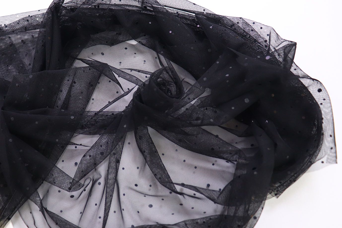 Сетка с пайетками/черный SS-26264/D#1/C#10 (ярд)