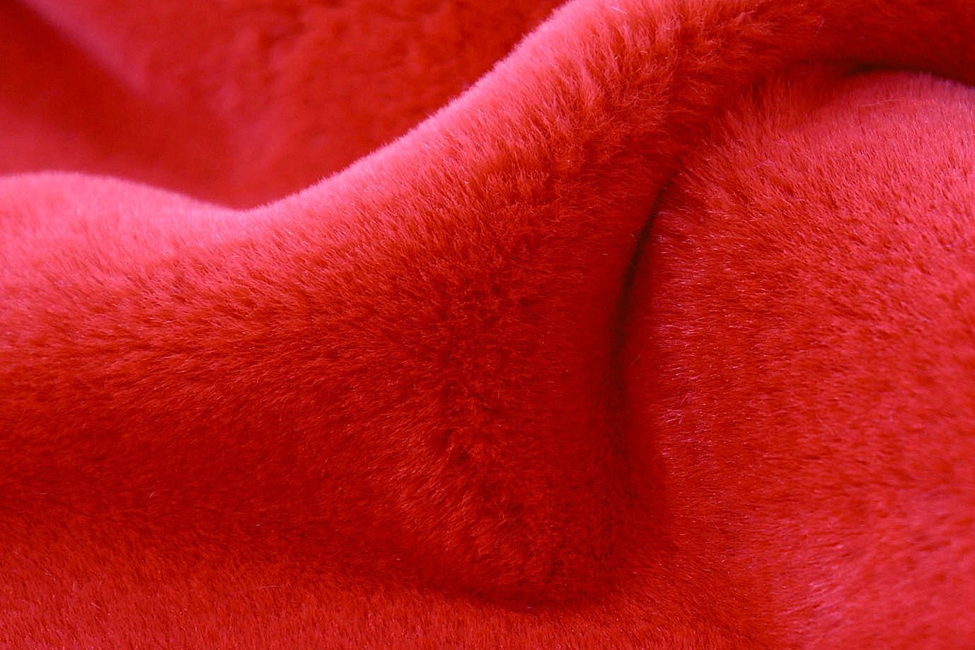 Искусственный мех "Кролик"/алый AP220530031/D#3062207/C#2220