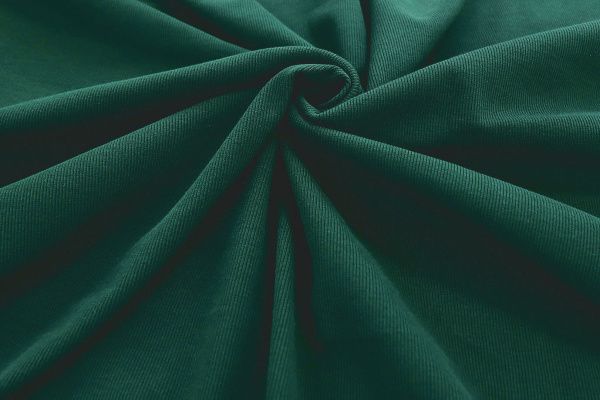 Трикотаж "Рибана"/темно-зеленый 0231/C#т.зеленый 19-5411TPX