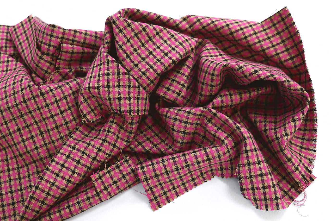 Костюмная ткань жаккард/малина на коричневом 3321-22-PY/D#3/C#1