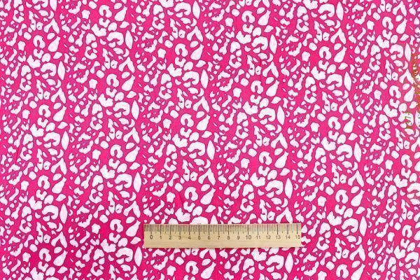 Штапель принт/бело-малиновый 1374-PY/D#40/C#1