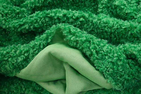 Искусственный мех "Барашек"/ярко-зеленый VT220524031/D#1003-2204-4L/C#Green