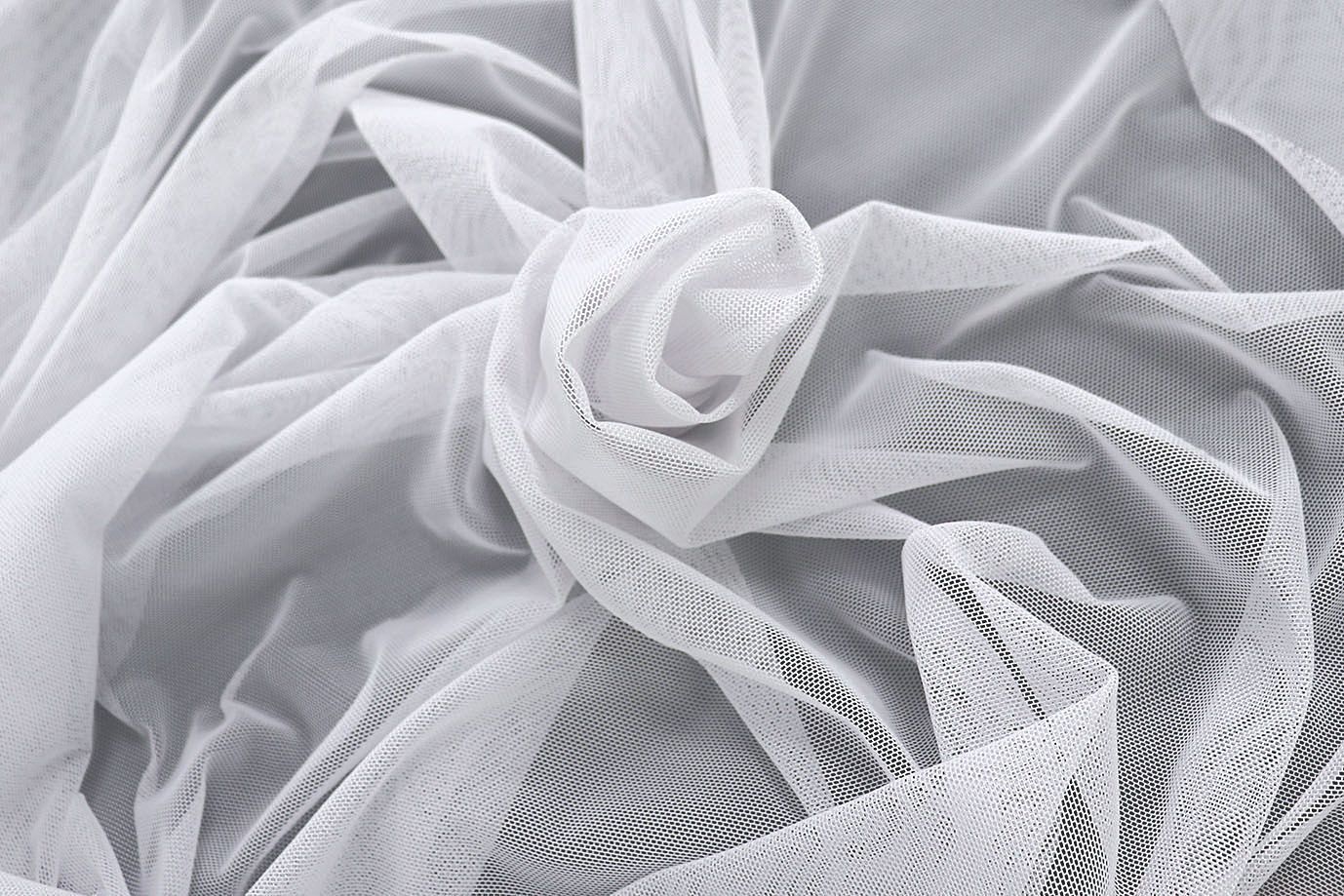 Сетка стрейч/белый SS-24630/C#1 (ярд)