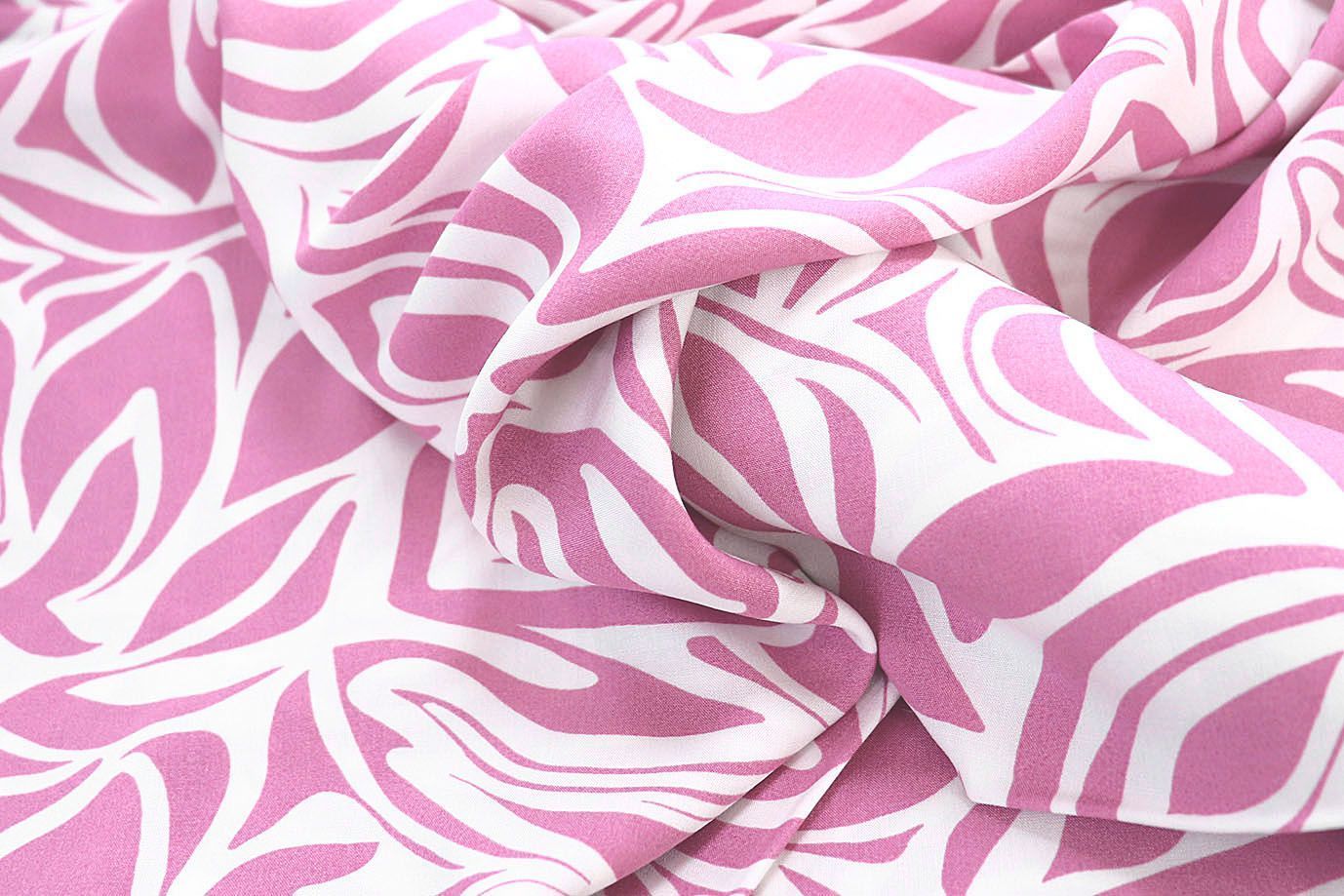 Штапель принт/розовый на белом 3858-PY/D#3/C#2