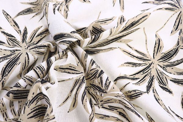 Лен принт/бежевый на белом 3859-PY/D#2/C#1