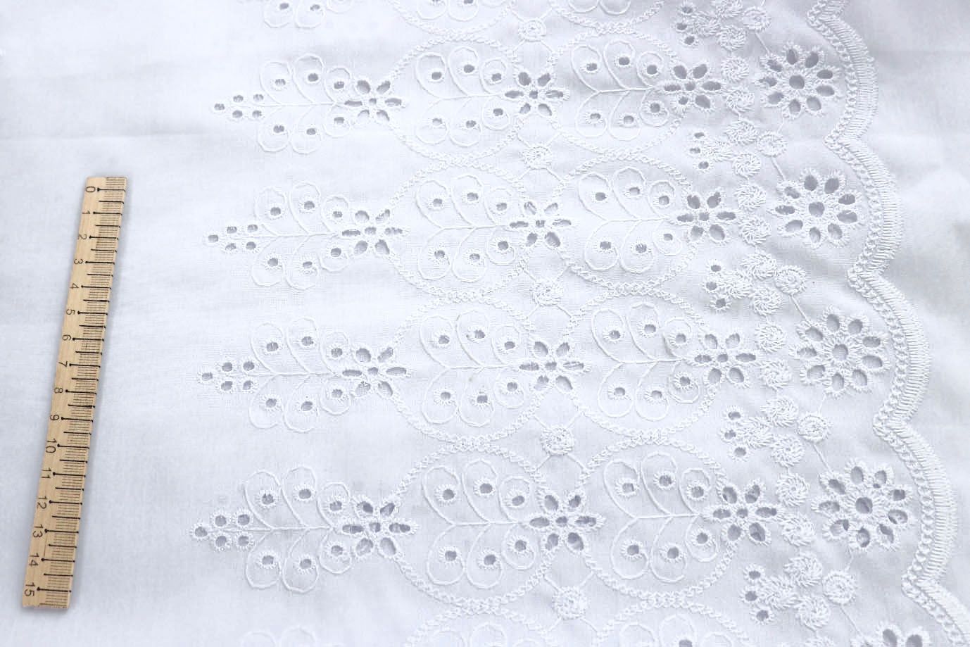 Хлопок с вышивкой/белый DT-16215A/D#2/C#1