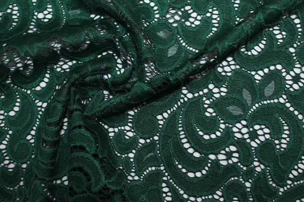 Гипюр "Фестон"/темно-зеленый 7018/C#16