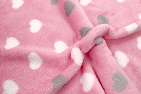 Велсофт принт/сердечки бело-серые на розовом AP221208110/D#222-FLA280YH/C#Y21021500-1 (C2)