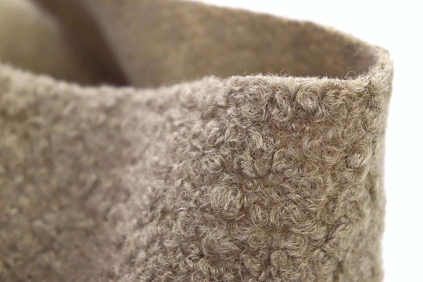 Пальтовая ткань "Букле"/капучино 7416/C#4