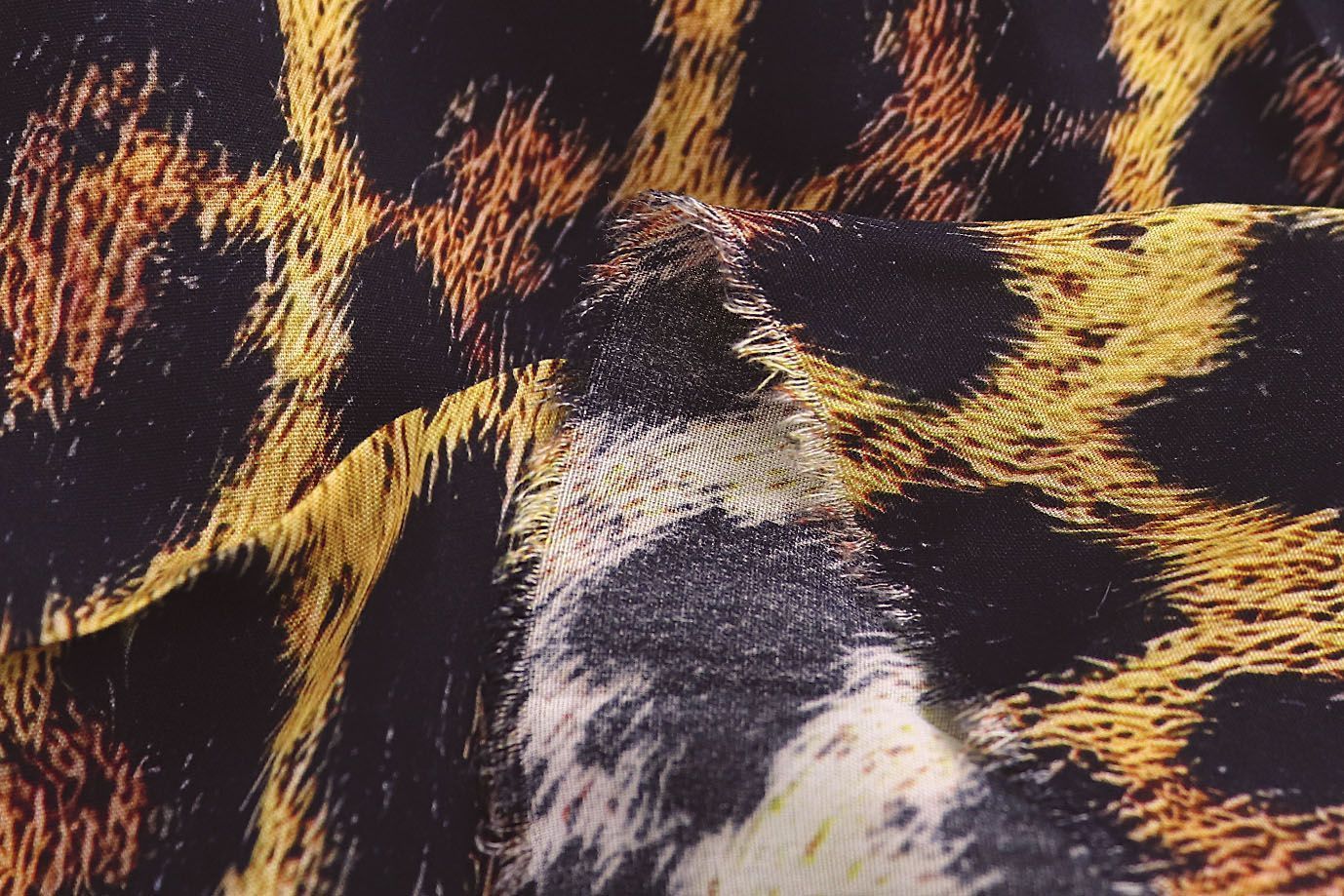 Штапель принт/леопард черно-желтый 1375-PY/D#3/C#1