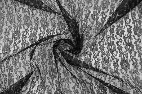 Гипюр/черный гип-01/D#316/D#Black (ярд)