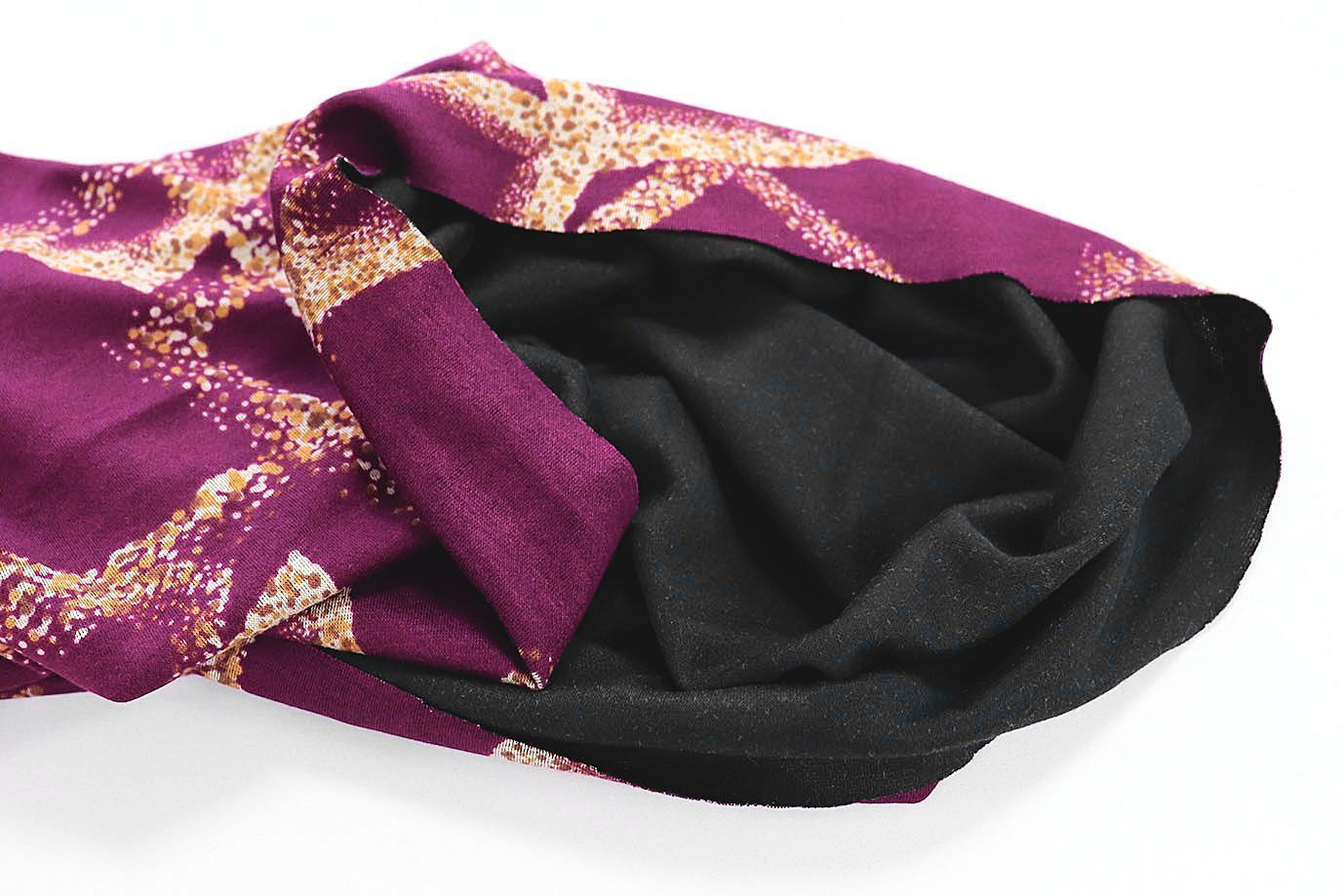 Трикотаж "Модал" принт/квадраты желто-бежевые на бордовом 3602-PY/D#9/C#2