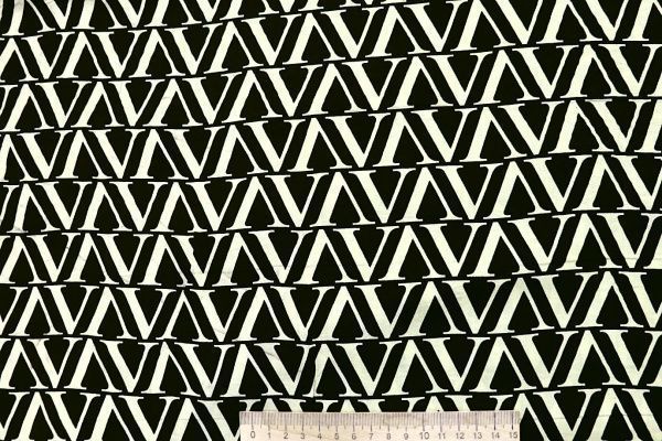 Штапель принт/молочный на черном 4203-PY/D#29/C#2