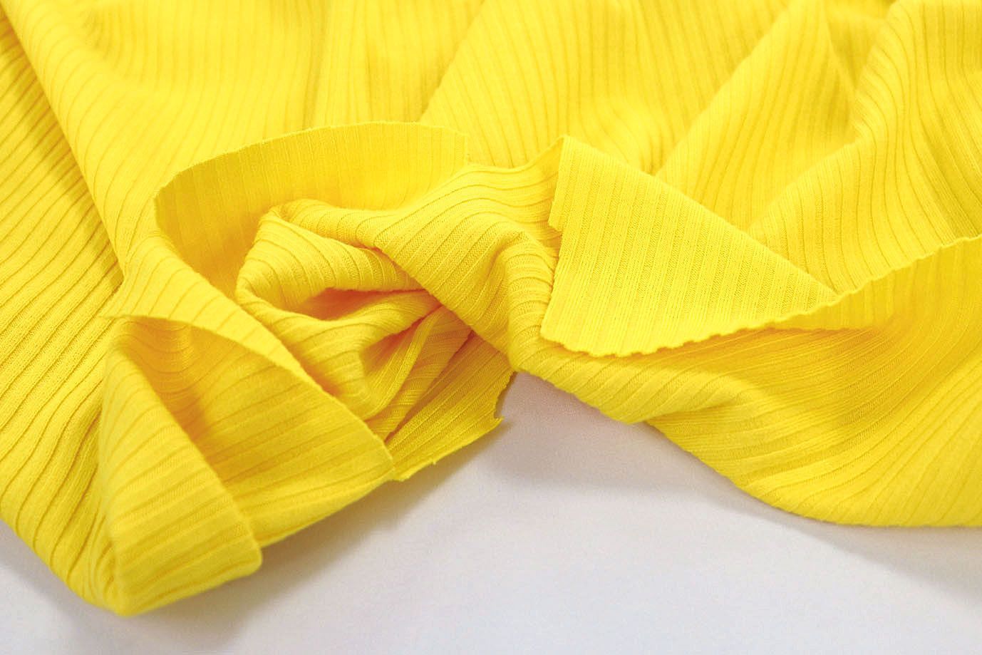 Трикотаж "Рибана"/желтый 3244-PY/D#1/C#7 (EU4308)