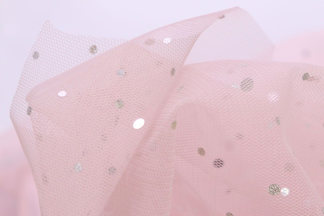 Сетка с пайетками/розовый SS-26264/D#1/C#4 (ярд)