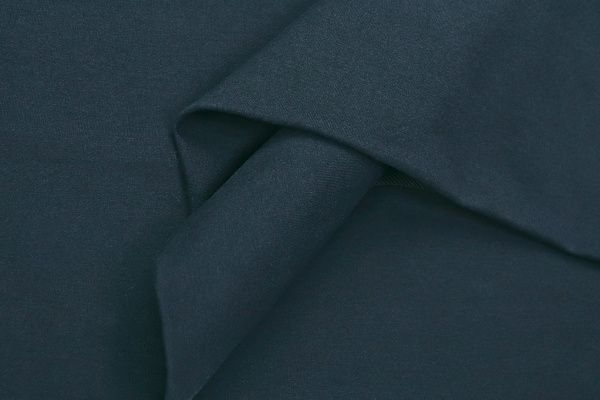 Трикотаж футер 2х нитка/черно-синий 2903-PY/C#24 (10612) (4043)