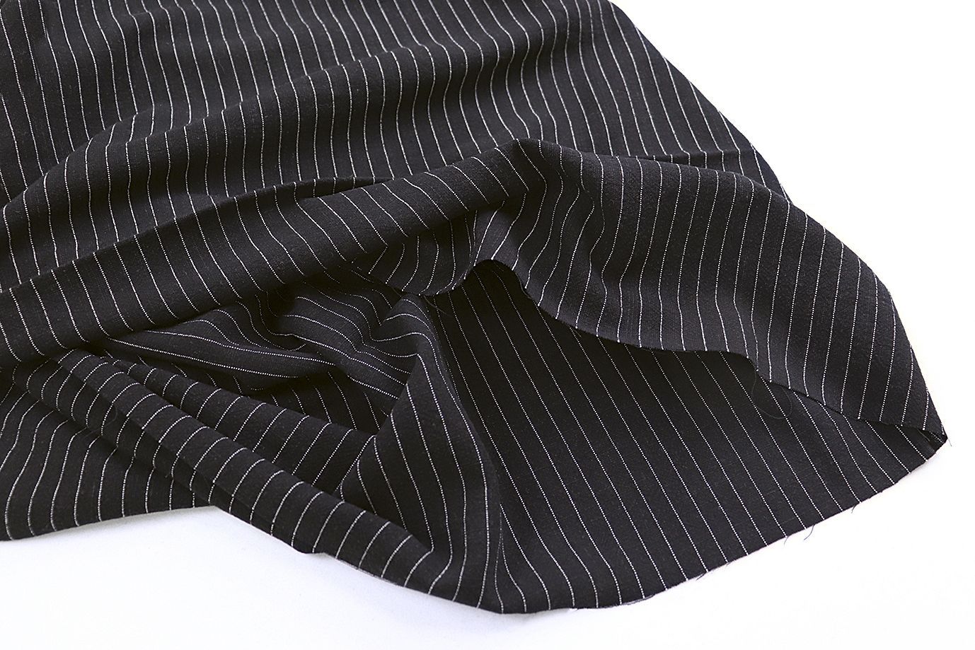 Лен принт/полоска белая на черном 4155-PY/D#1/C#6