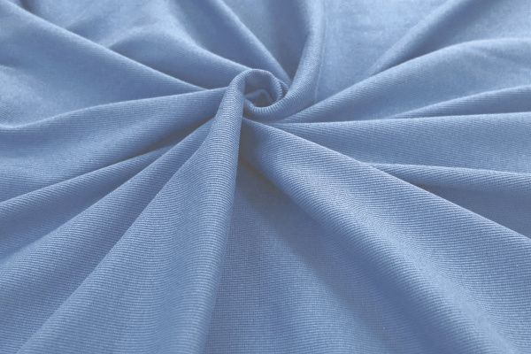 Трикотаж "Рибана"/синий 0231/C#синий 17-4015TPX