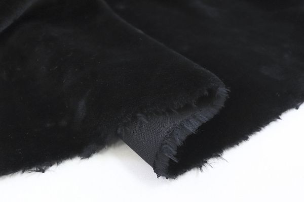 Искусственный мех "Мутон"/черный AP41114/D#177-1100/C#Black