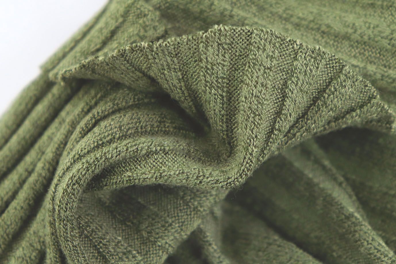 Трикотаж "Рибана"/темно-зеленый VT-10289/C#5					