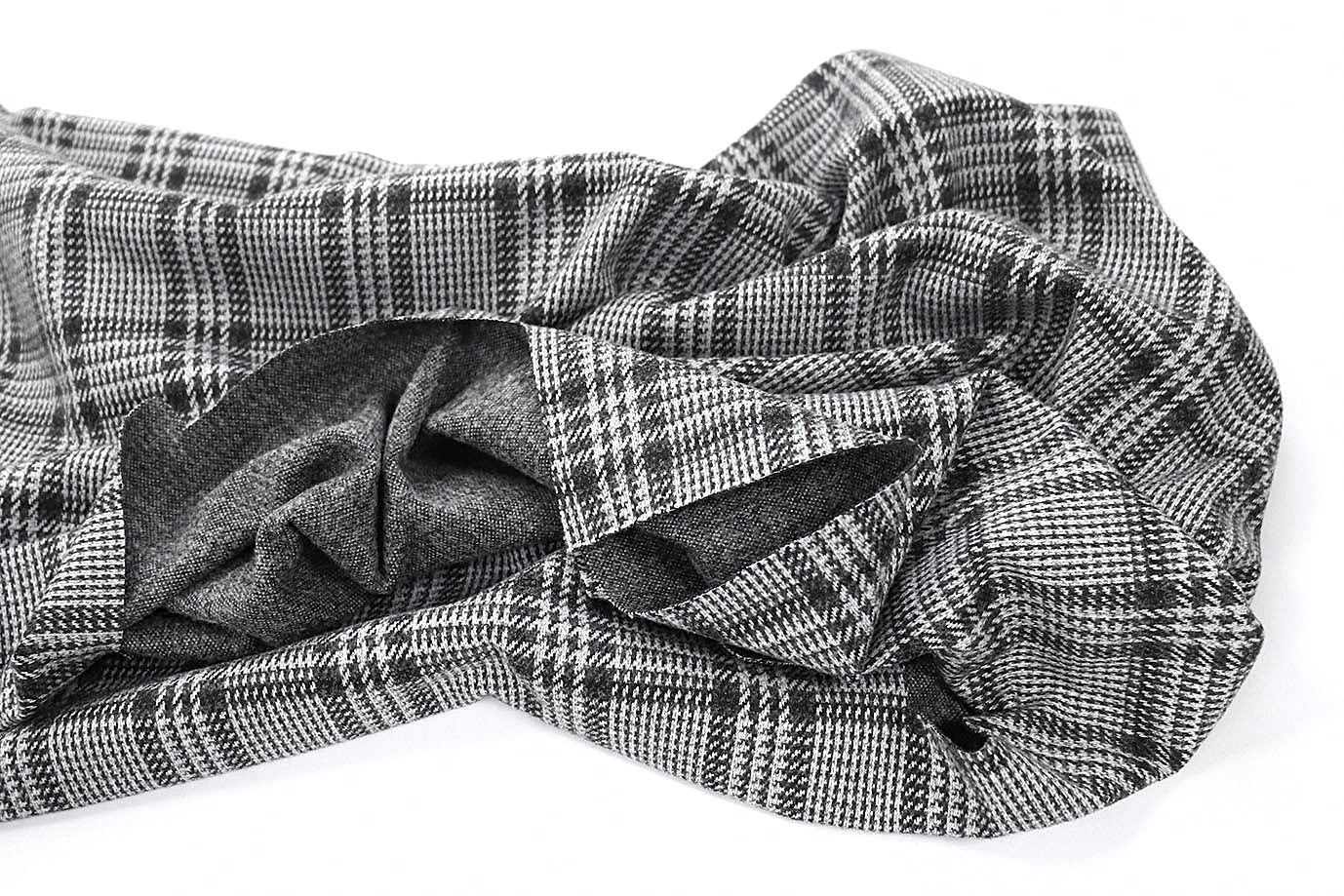 Трикотаж жаккард принт/клетка серая 3098/D#2/C#2