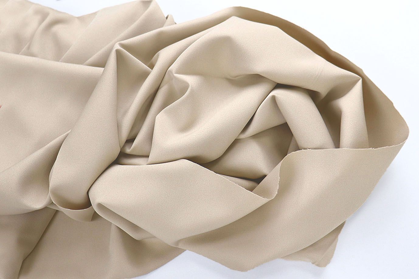 Костюмная ткань "Барби" стрейч/кремово-бежевый 4186-PY/C#2