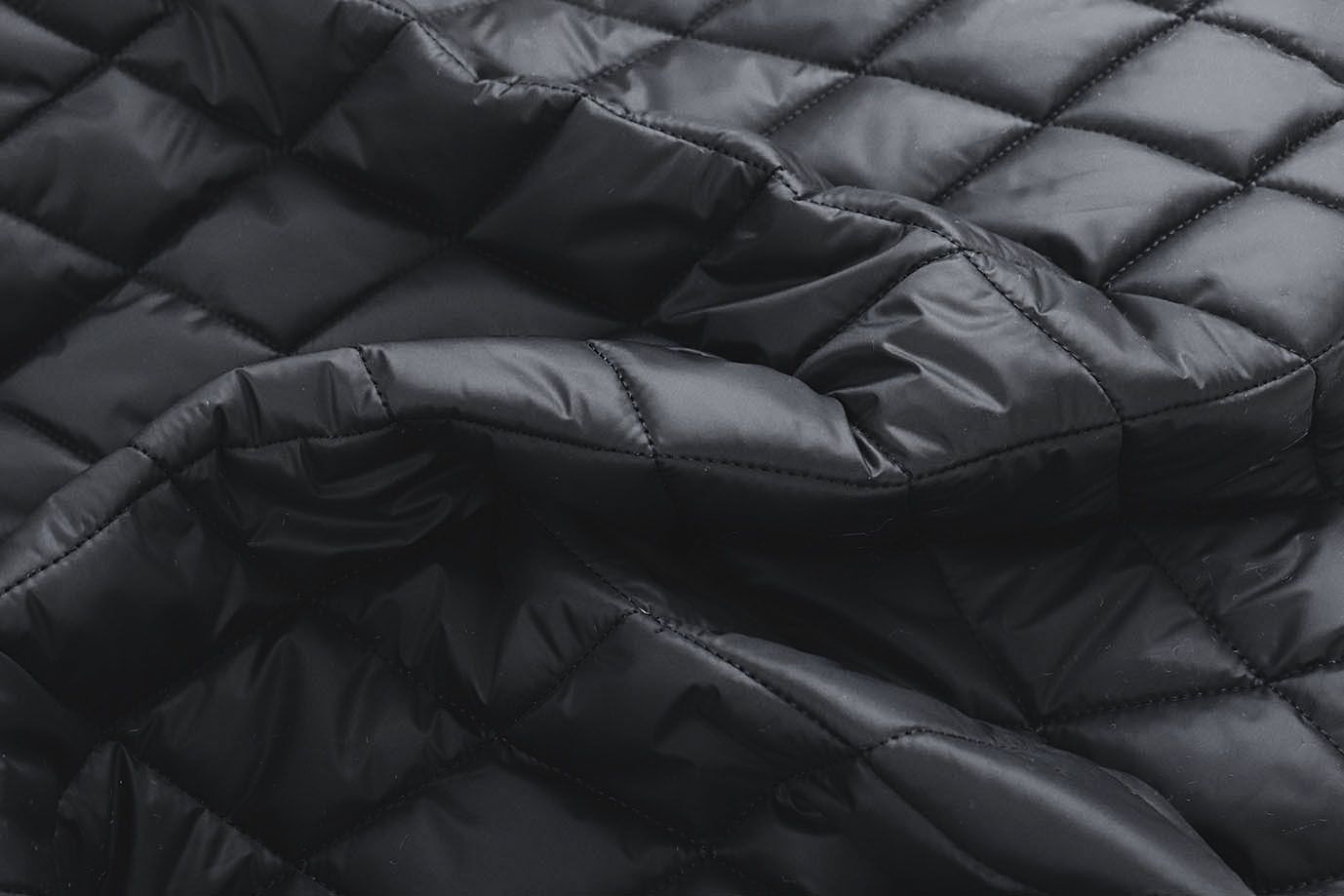 Ткань простеганная "Ромб" R10-7/черный 101027/302+CC150+30600070/629