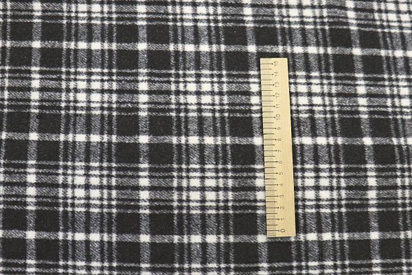Пальтовая ткань принт/клетка черно-белая AP210901069/D#900-2111/C#4