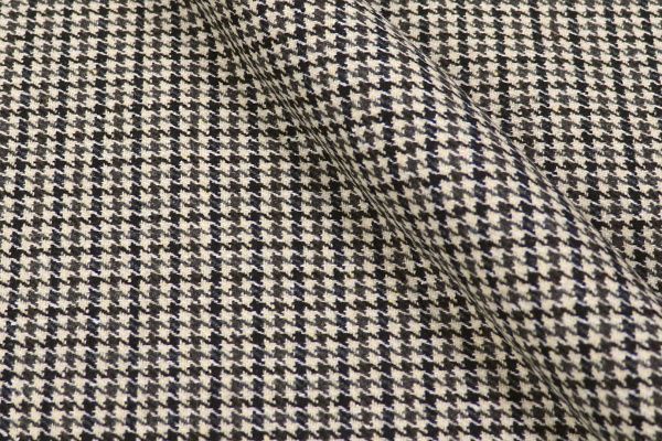 Пальтовая ткань Твид принт/гусиная лапка черно-бежевая AP210313021/D#917-28017/C#1