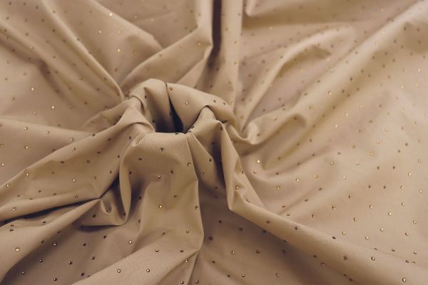 Хлопок нейлон со стразами/коричневый 3832-PY/C#4 Taupe