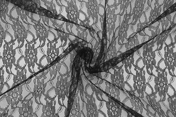 Гипюр/черный гип-01/D#95/C#Black (ярд)