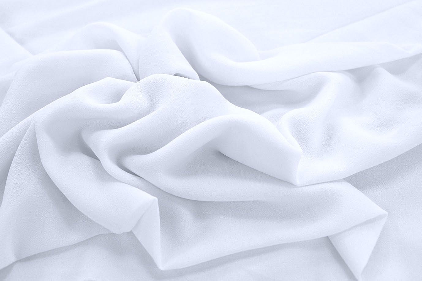 Шифон "Сахар" креп/белый SSR-825/C#1