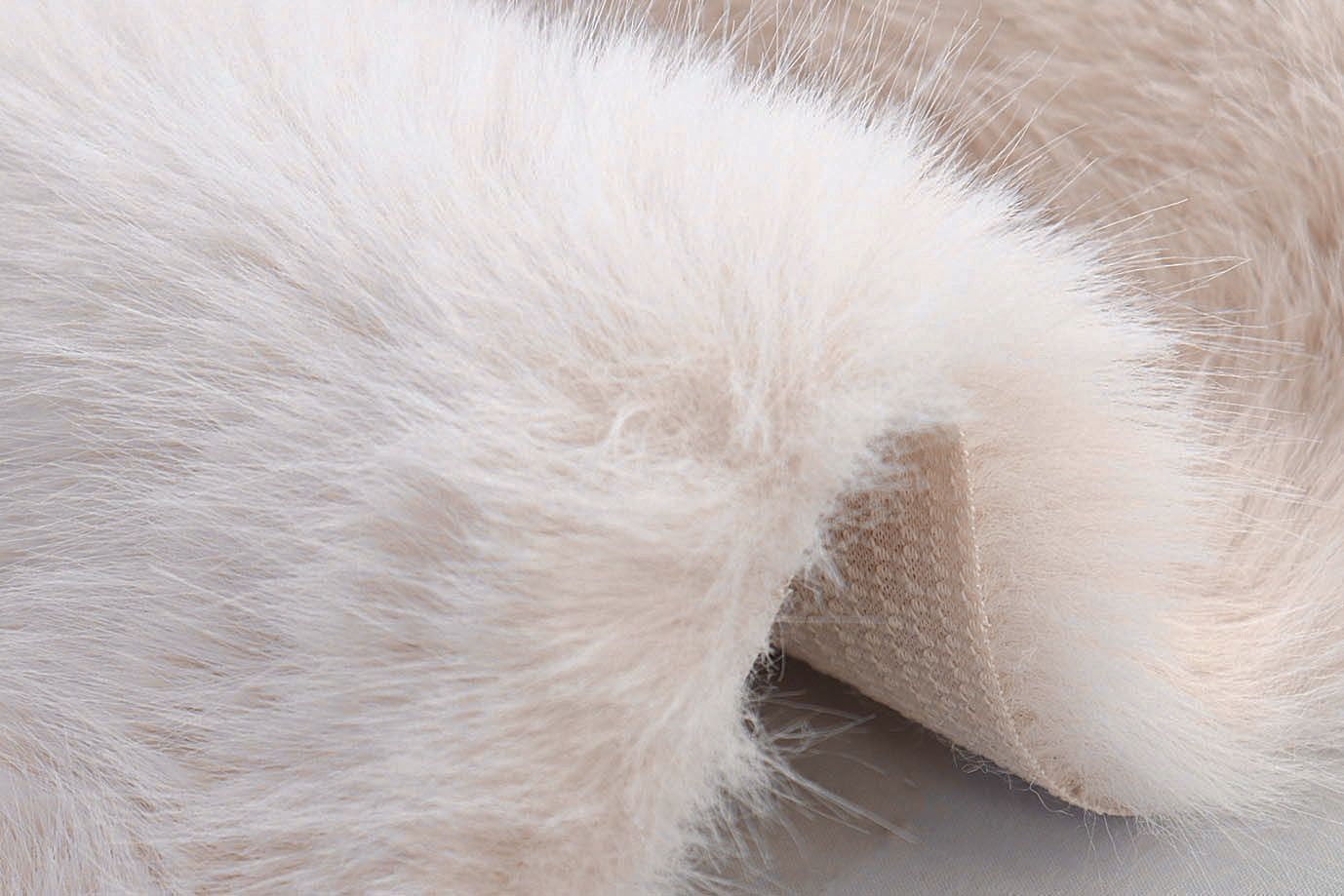 Искусственный мех "Песец" длинноворсовый/кремовый AP41102/D#289-220070-85/C#I837