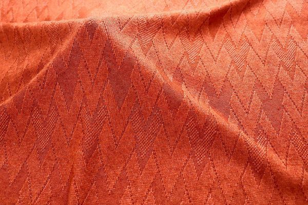 Трикотаж жаккард/оранжевый 3990-PY/D#1/C#10