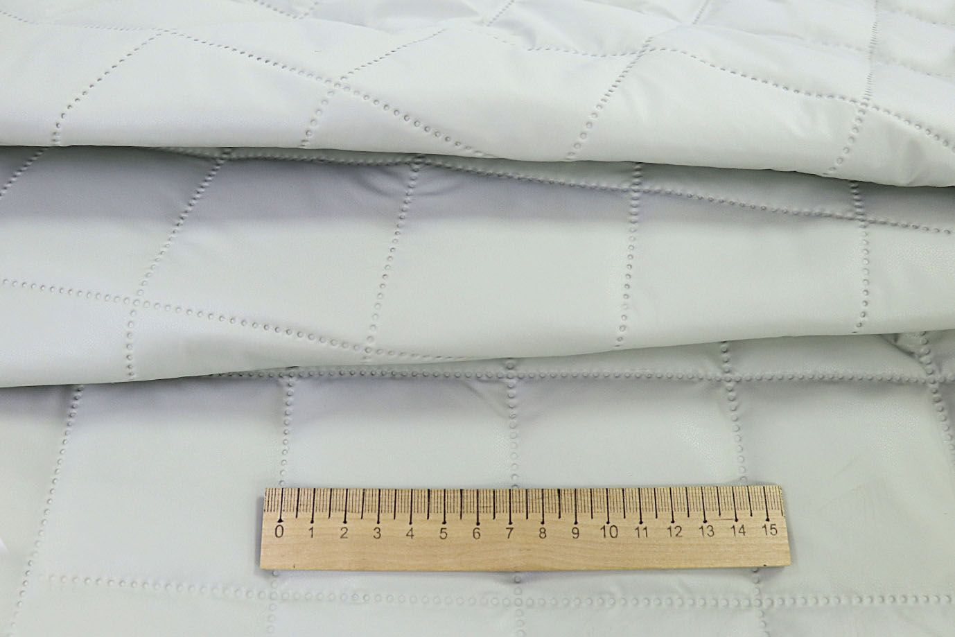 Ткань термостеганная "Ромб"/светло-серый 014 11015/6+CC200