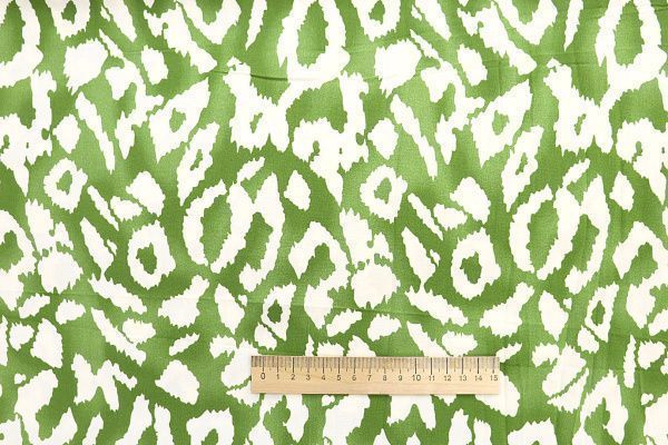 Штапель принт/зеленый на молочном 3858-PY/D#23/C#1 (11977)