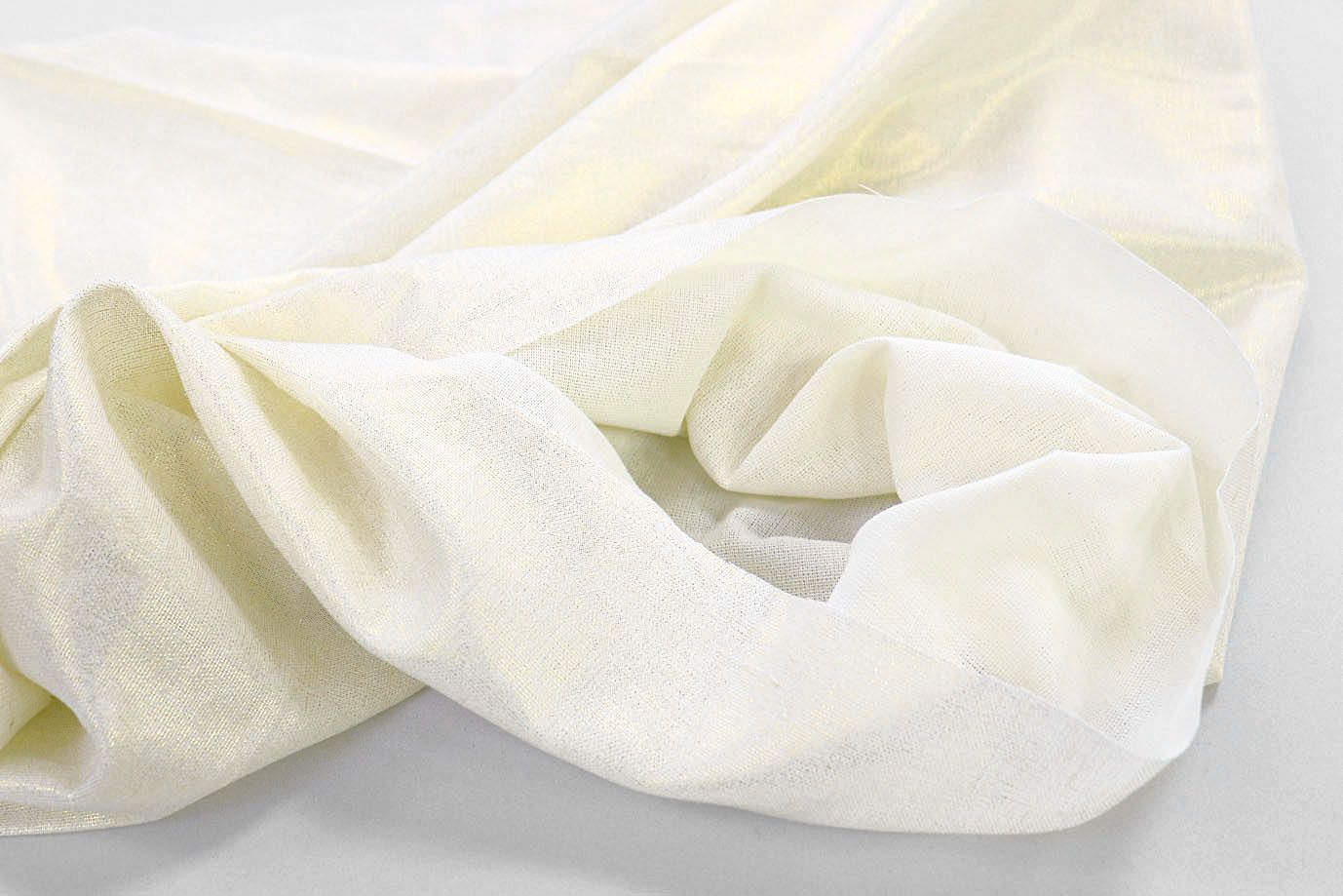 Лен с люрексом/молочный 3799-PY/C#2