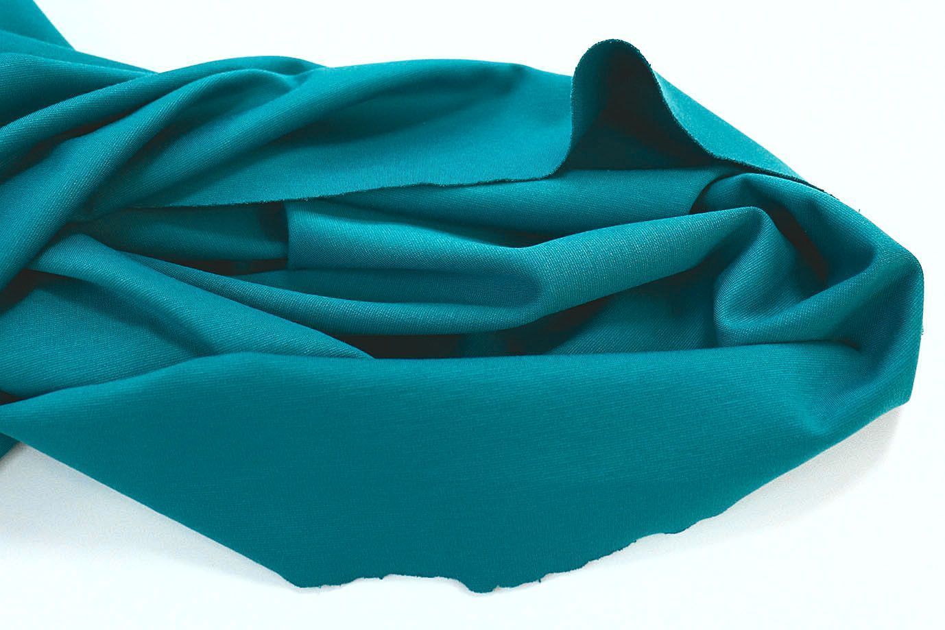 Трикотаж "Джерси" стрейч/бирюзовый 2422/C#12