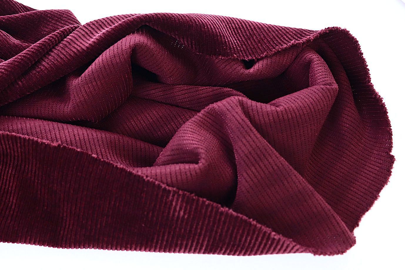Трикотаж вельвет/бордовый 12122/D#1/C#9