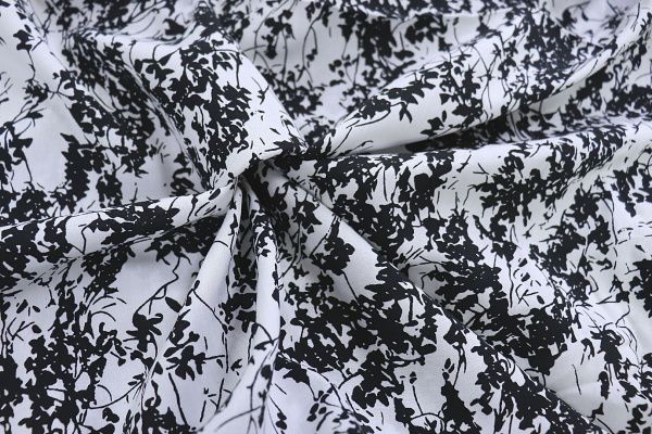 Штапель принт/черный на белом 3860-PY/D#15/C#3