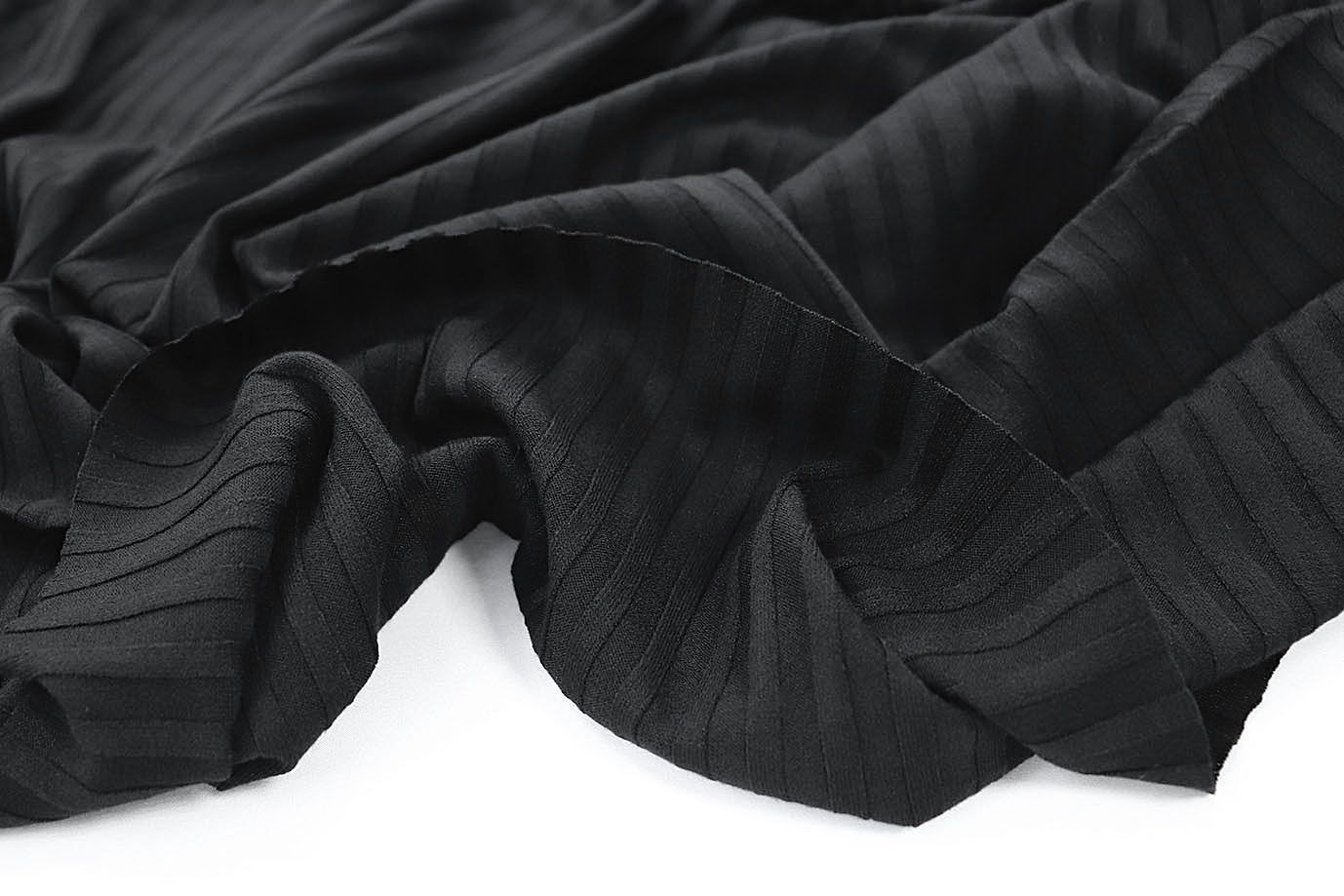 Трикотаж "Рибана"/черный 3509-PY/D#10*7RIB/C#Black