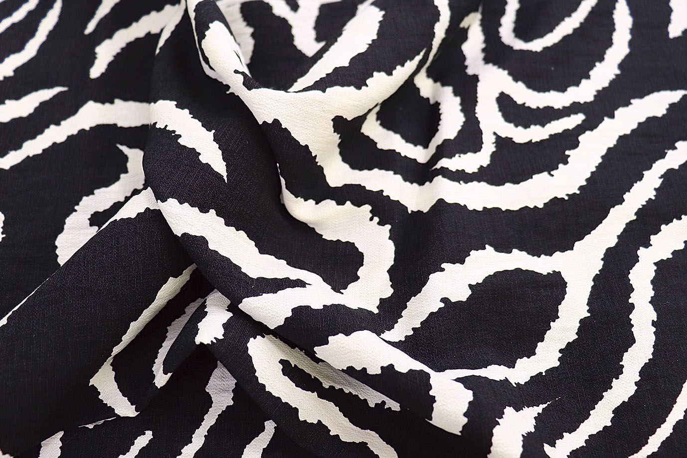 Лен БОХО принт/бело-черный 3857-PY/D#5/C#5